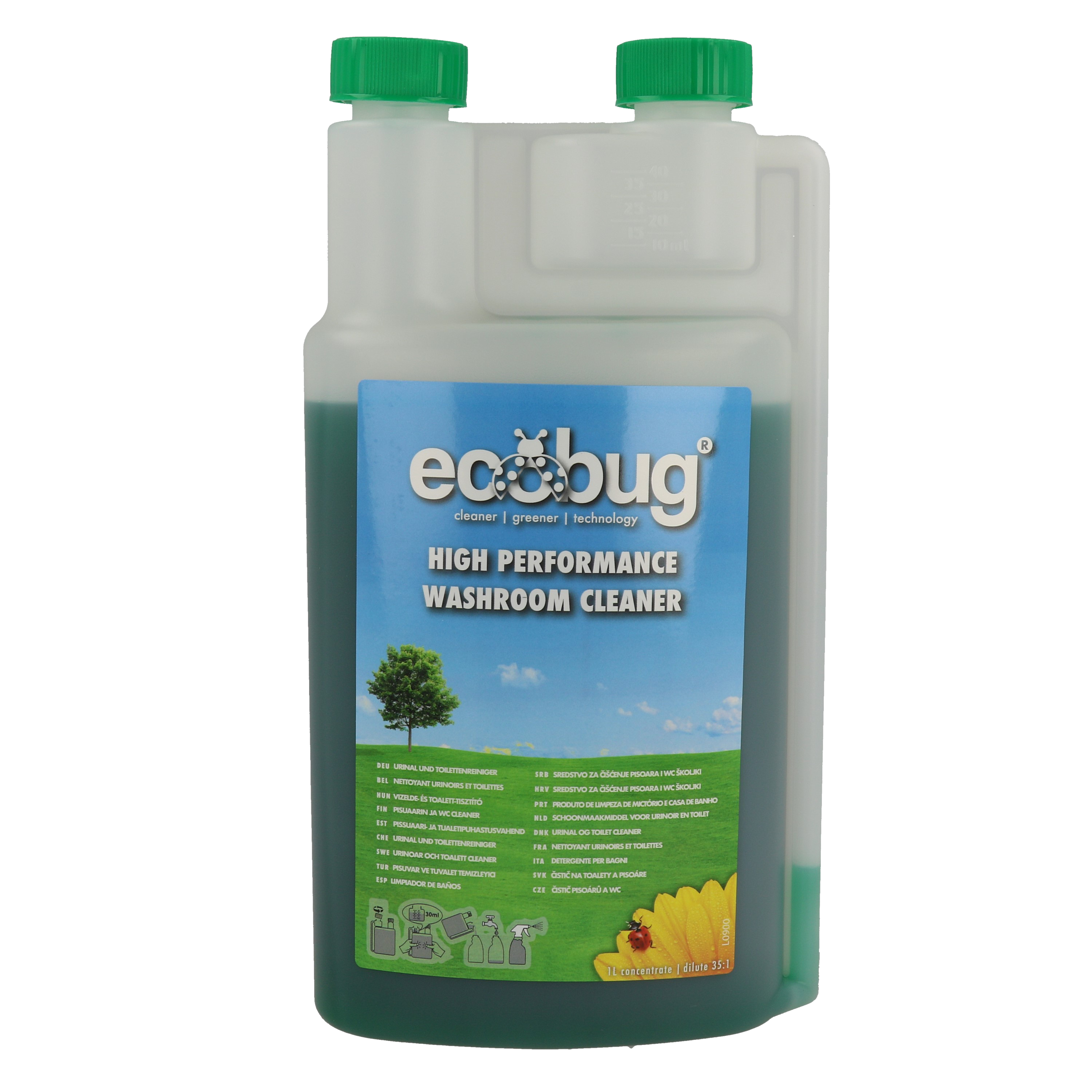 Ecobug® High Perf. Washroom Cleaner 1L  Konzentrat